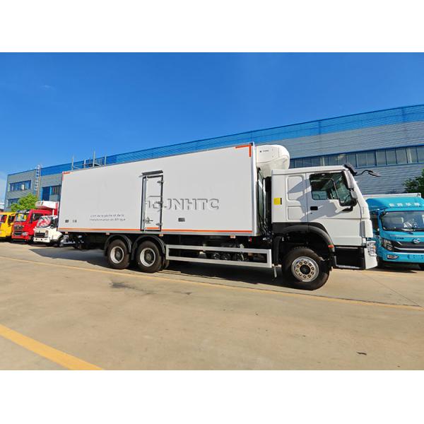 Новый Sinotruk 20 тонн холодильный грузовик с гидравлической хвостовой пластиной морепродукты фрукты и овощи