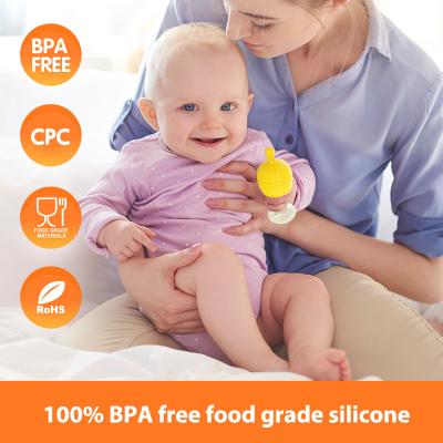 Baby Nipple Silicone Teether Pacifier Food Grade BPA Free With Cover Box