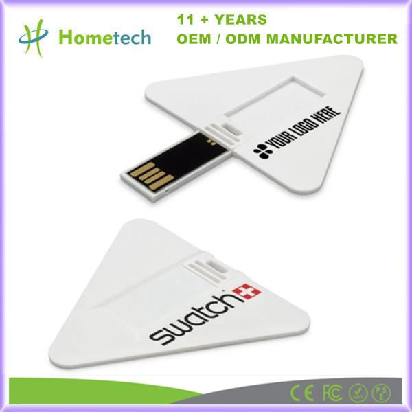 Custom Logo Credit Card USB Flash Drive 1GB-32GB Capacity Plastic Stick Style USB 2.0