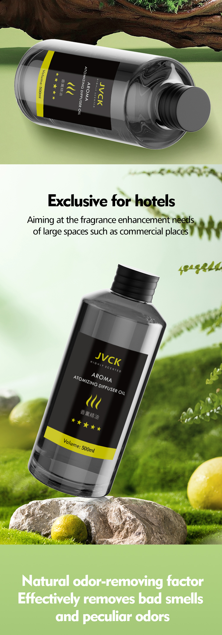 500ml Capacity Portable Aroma Diffuser Essential Oil Diffuser For Household Hotel