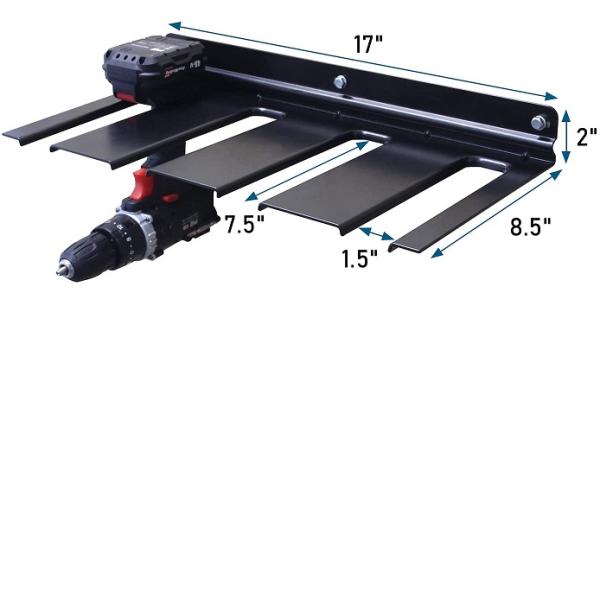Держите ваши электроинструменты и сверла организованными с помощью этой тяжелой стальной стенной стойки