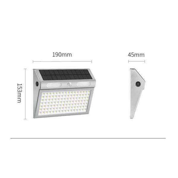 4 Lighting Modes Led Solar Outdoor Wall Porch Light With Motion Sensor IP65 Protection