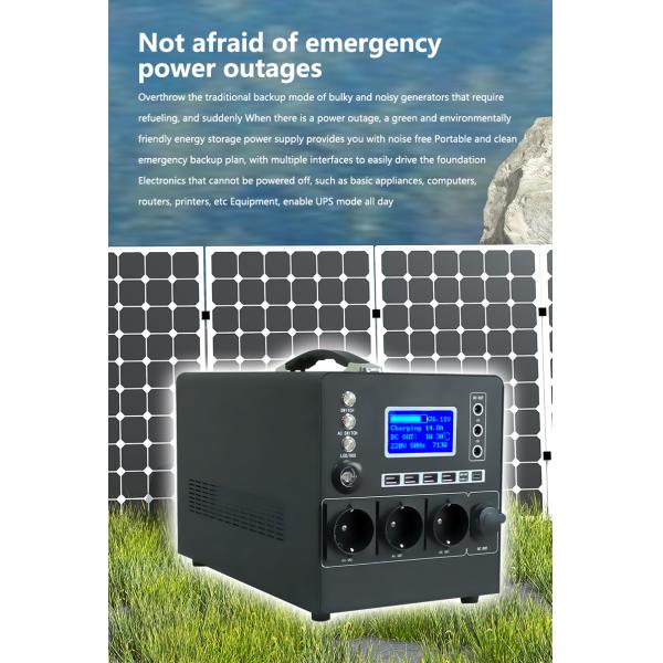 1000W 1500W Portable Outdoor Power Station Overload Protection