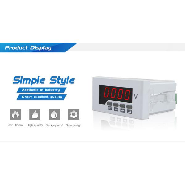 Power Distribution System LED AC/DC Power 48*96mm Digital Single-phase Voltage Meter