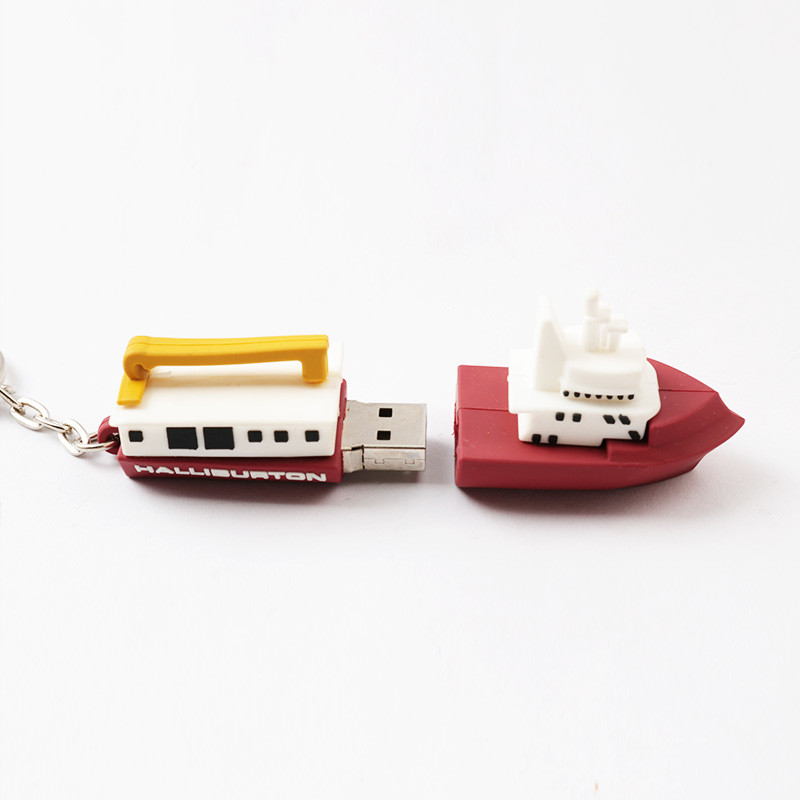 шлюпка 3D формирует PVC подгоняла испытание приводов 128GB H2 USB внезапное
