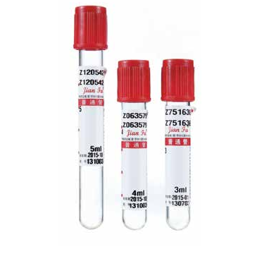 High Quality PET Evacuated Plain No Additive Red Vacuum Blood Collection