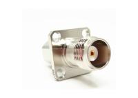 TNC Straight Female 4-hole Flange RF Coaxial Connector for SFF-50-1.5-1/SYV-50-2-1 Cable