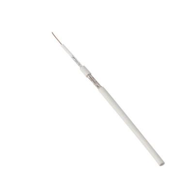 50 Ohm Dual Shielded Coaxial Cable 3DF Plastic Insulator For Security Camera