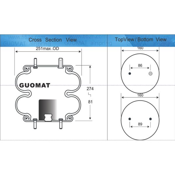 Весна воздуха Firestone W01-358-7409 промышленная Contitech FD 330-22 367 резиновый привод воздуха