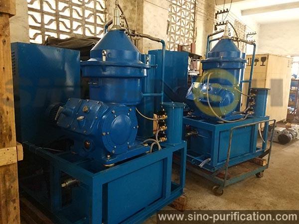 Purificador de óleo centrífugo de desgaseificação 1500L/H do purificador de óleo da turbina