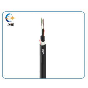 Cable à fibre optique extérieure Adss Tout câble autoportant à fibre externe diélectrique