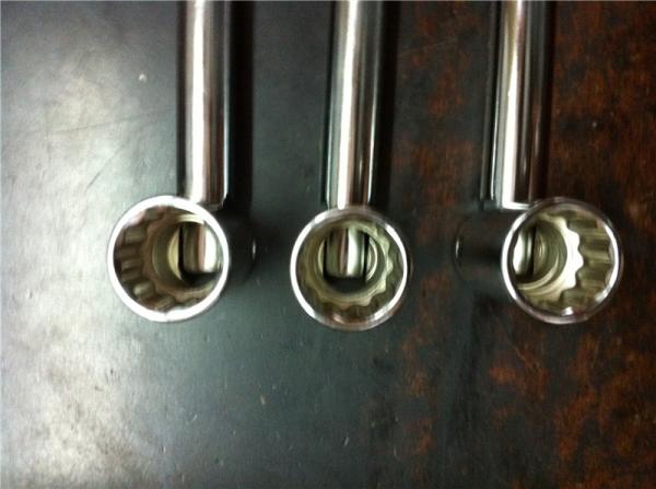 Bi-Head Adjustable Wrench Scaffolding Swingover Spanner Chrome Finish