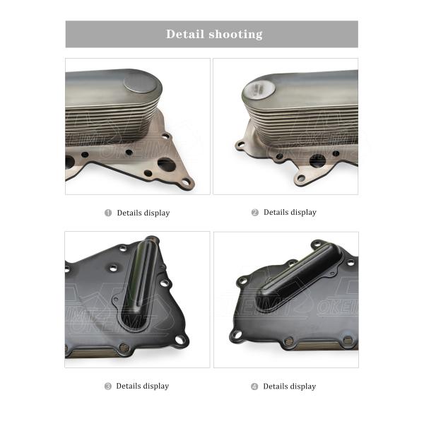 Perkins C7.1 Di Engine Oil Cooler Spare Parts For Excavator 2486A002