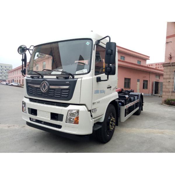 10tons 125m3 Hook And Lift Truck With DFH1180EX8 Chassis Efficient Operating