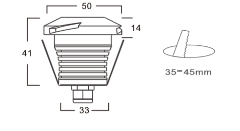CREE - XBD LED met en lumière extérieur/3W imperméables dedans - lumières au sol de paysage