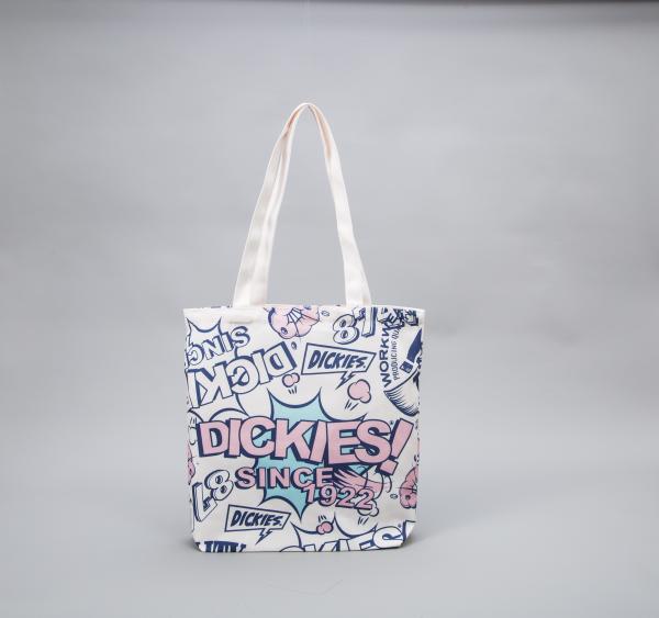 Bolsa de algodão de tela de impressão completa Bolsa de compras com logotipo personalizado