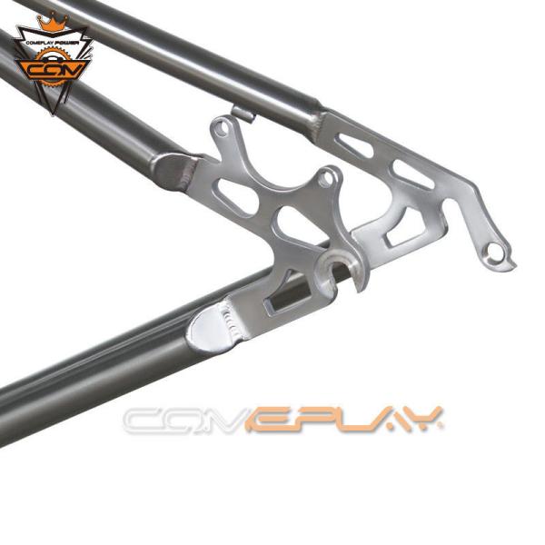 Aerospace Ultra Light Titanium Bike Frame Corrosion Resistance 31.8mm Diameter