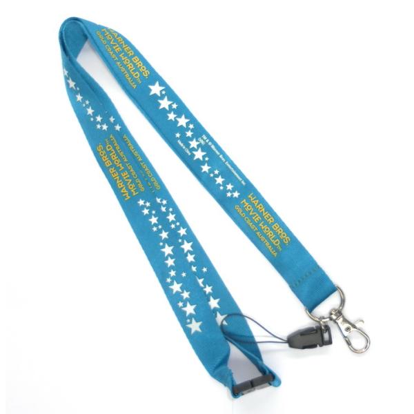Silk Screen Colorful Logo 100% Nylon Neck Strap, Safety Breakaway Lanyards