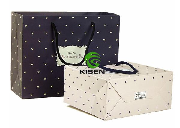 Die Cut Retail Shop Bags Lightweight Eco Friendly Custom Length Handle