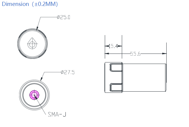 Light Weight IP67 High-precision Multi-band Active Helical GNSS Standard Positioning Antenna Connectivity 38dBi Gain FPC