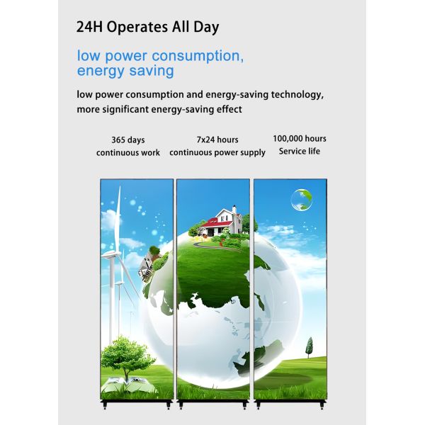 LED Touch Screen Display Foldable LED HD Digital Poster Display