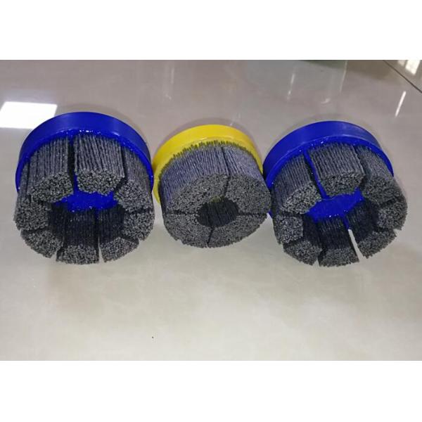 Deburring Tufted Abrasive Disc Brushes / Abrasive Nylon Brush 75mm OD X 16mm ID
