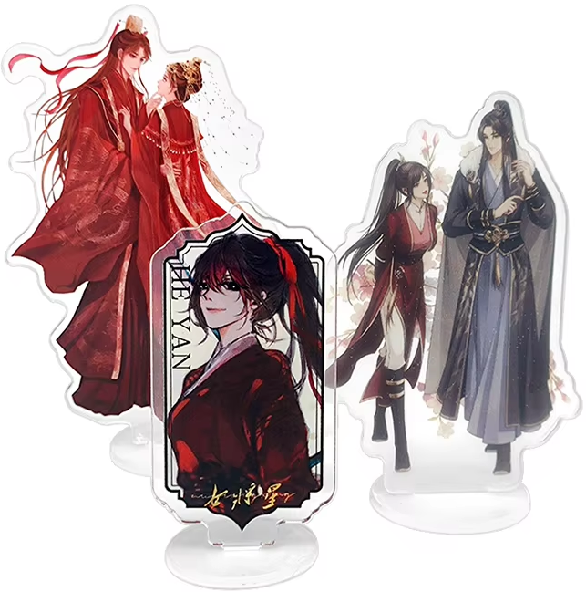 Custom Printed Acrylic Standee With Base Clear Table Display Double Sided Thick Cartoon Character Anime