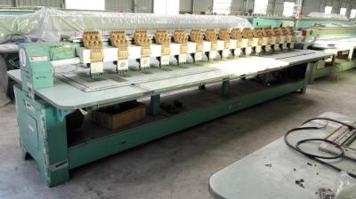 6 Needles 15 Heads Used Tajima Embroidery Machine 850rpm Work Speed