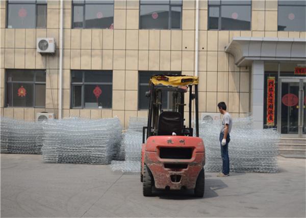 Torção sextavada tecida durável triplicar-se da caixa de Gabion que tece simples montado