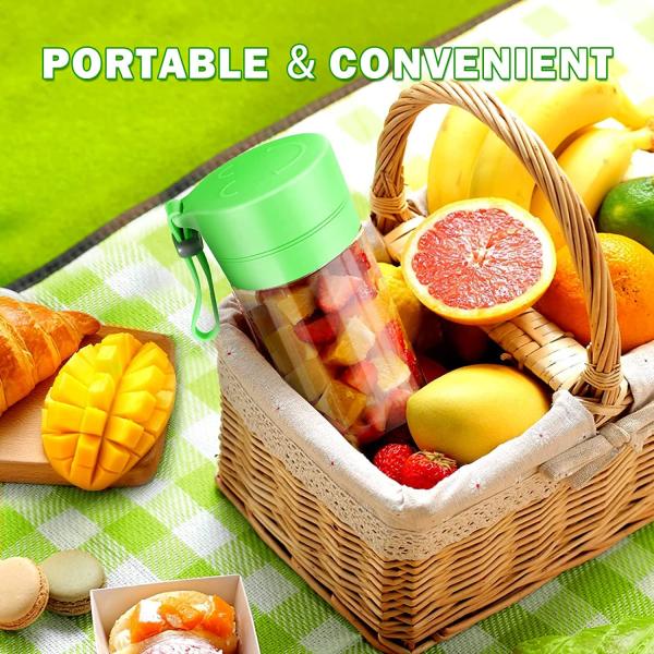 Silicone PC Electric Mini Ice Bottle Blender Home USB 2/4/6 Blades Juicer Cup Machine