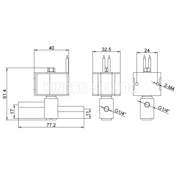 Solenoid Valve FDF2AK NO Series Refrigeration Valve Sanhua Type 1/4''