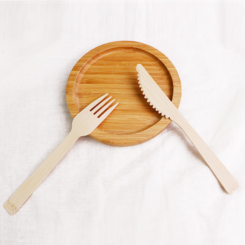 Different Size Eco-Friendly Food-Contacting Grade Biodegradable Wooden Fork Knife Spoon