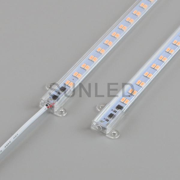 AC 220V Pink Rigid LED Strip Lights , Aluminum Led Light Bar SMD5630