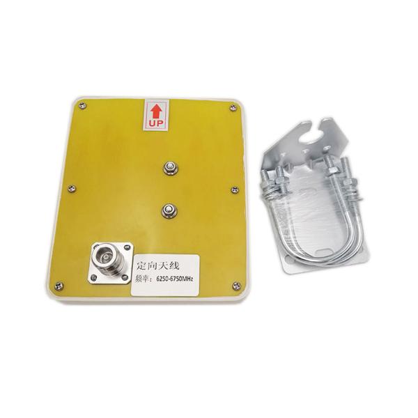 External Directional Uwb Antenna For Medical Applications 6250-6750MHz  13dBi N Connector 140x120x25mm