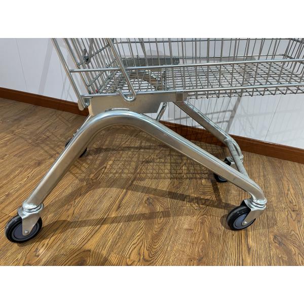 125L Retail carring Large Capacity Foldable Metal Shopping Trolley With Child Seat