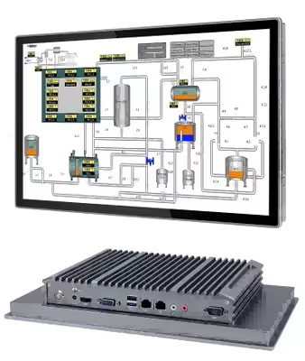 11.6 Inch Industrial Computer Monitor Robust Fanless Industrial Touch Panel PC