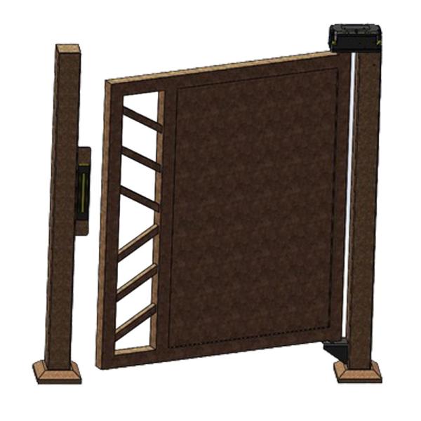 DC24V Metal Auto Safety Advertising Door For Altitude 1000M Or Lower
