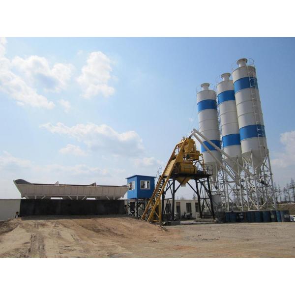 Fully Automatic HZS75 Bucket Skid Type Concrete Ready Mix Plant  Fully Automatic HZS75 Bucket Skid Ty