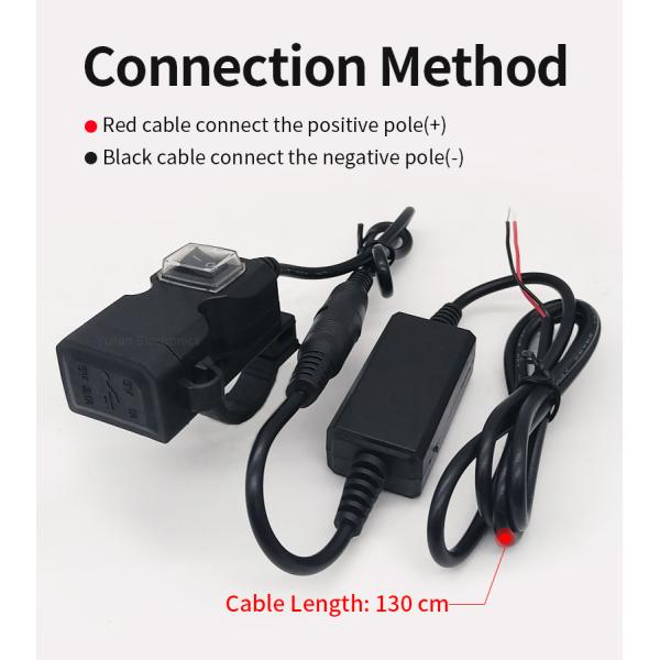 5v 3.1a Bmw Motorcycle Usb Adapter , Double Waterproof Usb Port Motorcycle