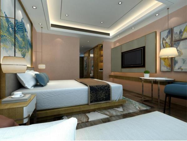 SGS Certified Hotel Guest Room Furniture Marble Top Tea Table Customized