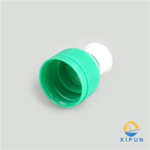 28mm Push Pull Plastic Bottle Tops Water Bottle Cap With Dust Cover Double Safety