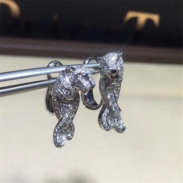 C leopard Earrings  18k gold  white gold yellow gold rose gold bracelet  Jewelry factory in Shenzhen, China