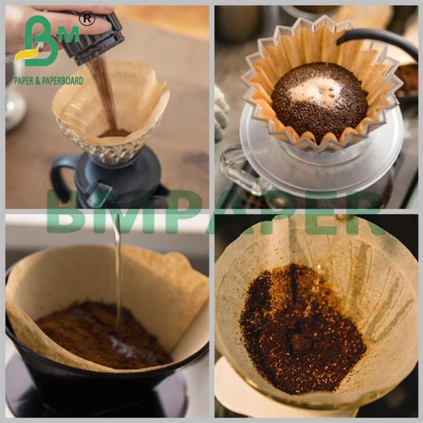21 - 28gsm 440mm Food safe Compostable Brown Coffee Filter Paper Roll 21 - 28gsm 440mm Rouleau de papier filtre à café brun compostable, sûr pour les aliments