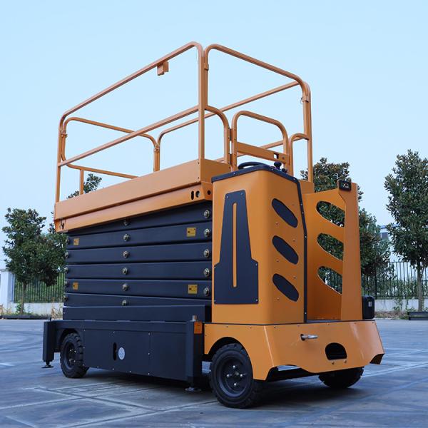 380v 50hz Mobile Scissor Lift Platform 11 Meter For Multi Layer Workshops