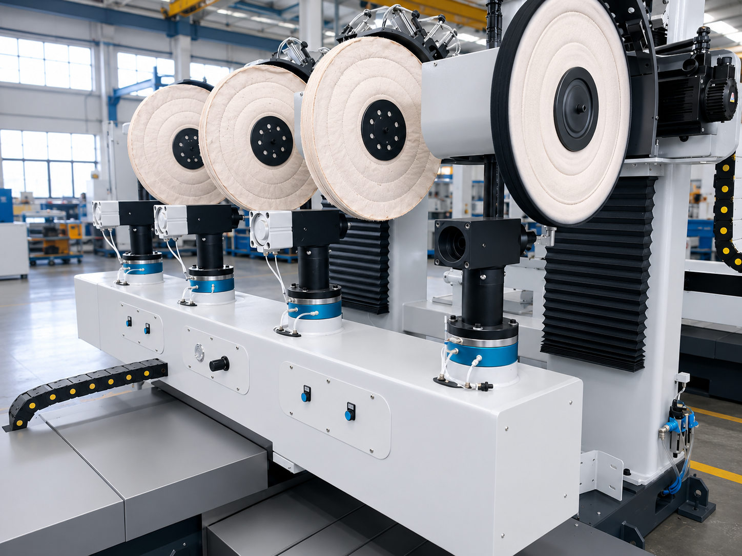 Bridge Type CNC Polishing Machine for Large Workpieces up to 2000mm Metal Surface Finishing