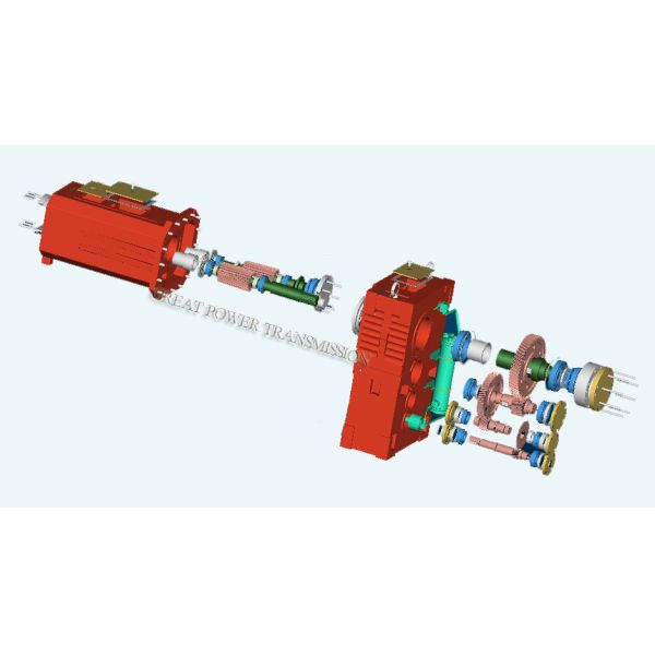 SZW 65/80/92 Conical Double Screw Gearbox For Plastic Extruder