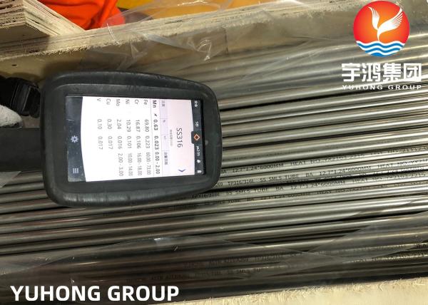 Tubo sem emenda de aço inoxidável 6M de ASTM A269/A213 TP316L SUS316L EN1.4404