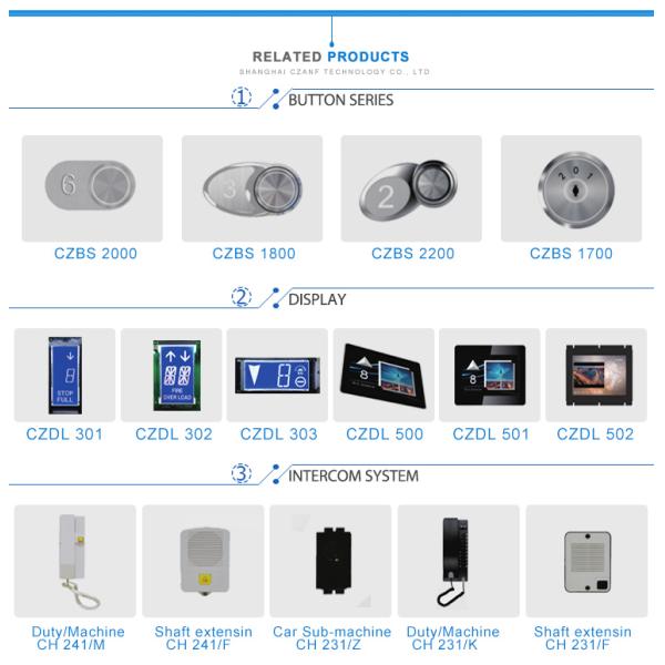 Modern Design 24V Power Elevator LOP Control Panel ISO 9001 Certified for General Use