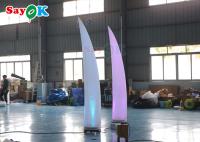 LED ene ivoire unique allumant le tube de allumage décoratif de pilier de mariage gonflable de lampe