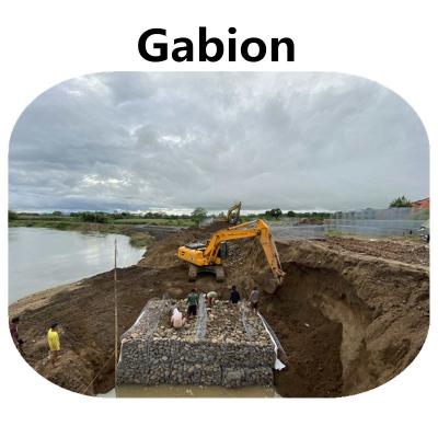 Galvanized Weave 3mx1mx1m Wire Mesh Gabion Baskets For River Channel Protection